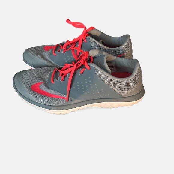 NIKE Flexsole gray and bright orange Women’s size 10 - Picture 4 of 7